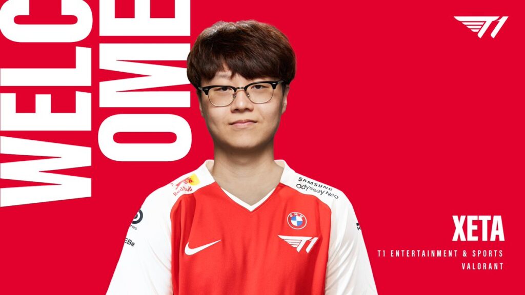 T1 Xeta Valorant crosshair and video settings