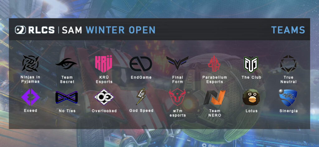RLCS 2022-23 SAM Winter Open teams