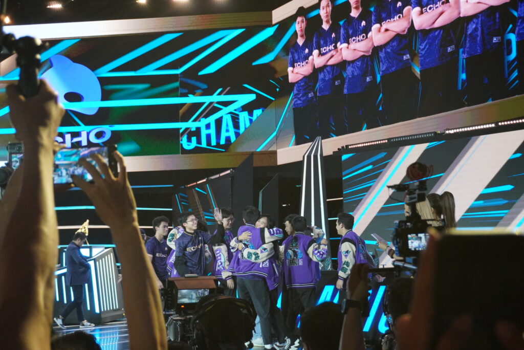 Winning moment for ECHO at the M4 World Championship