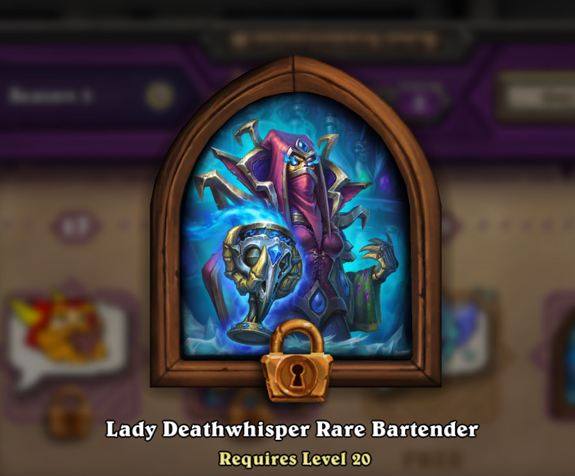Lady Deathwhisper is the new bartender in Hearthstone Battlegrounds Season 3 and a former lore figure from World of Warcraft. 