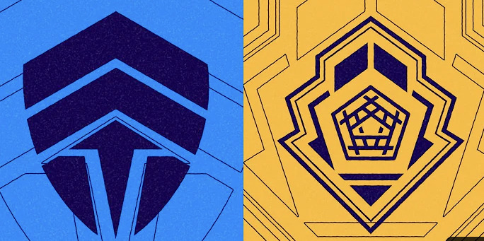 The top two teams in the LCO as of Summer 2022

logo - Chiefs Esports Club (blue) Pentanet.GG (yellow/orange)