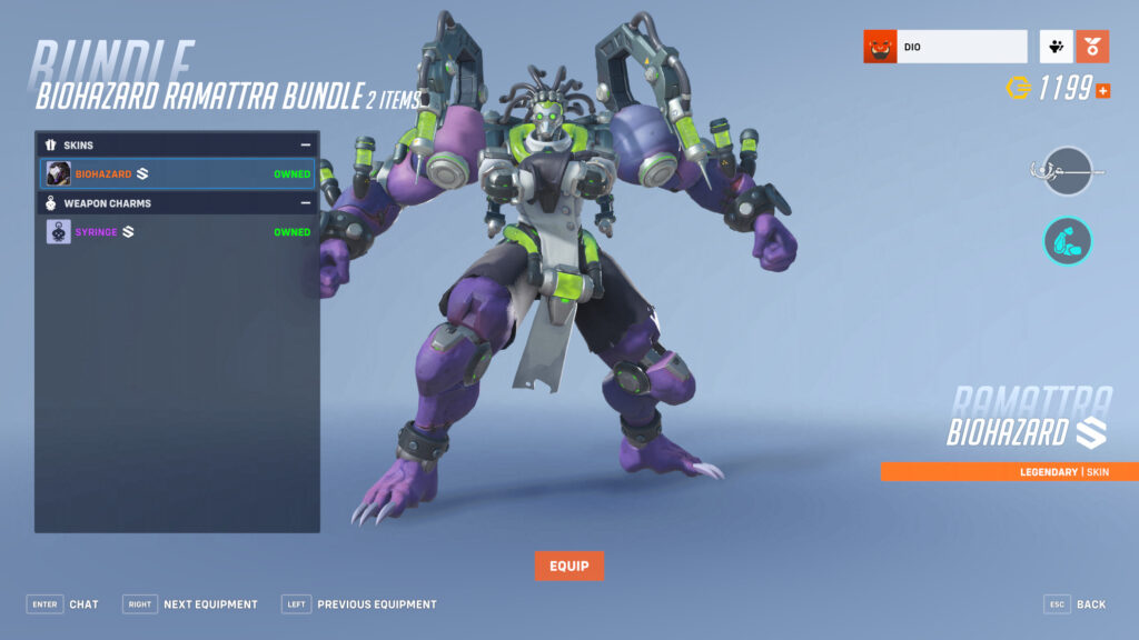 Biohazard Ramattra Nemesis form