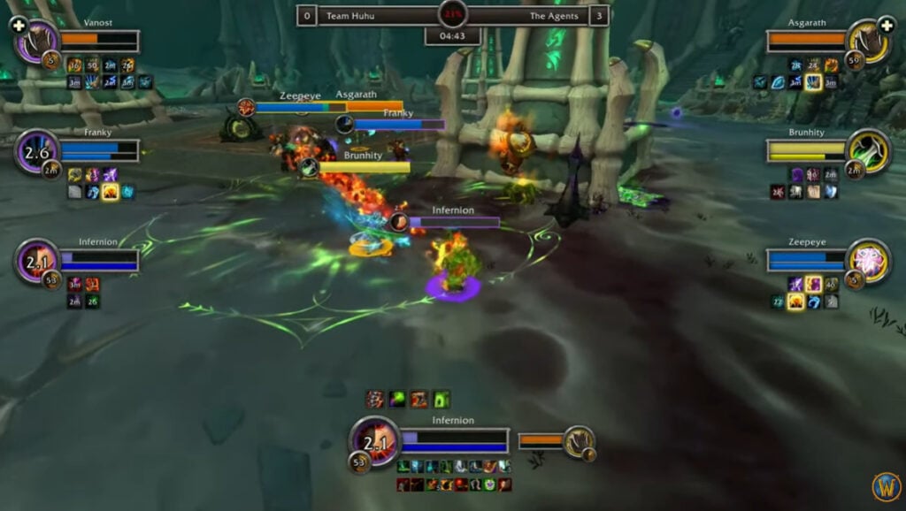 Team Huhu versus The Agents during the World of Warcraft Arena World Championship