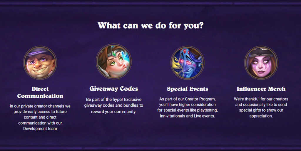 How the program helps creators