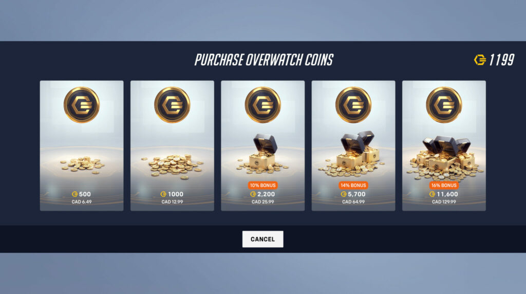 Overwatch coins