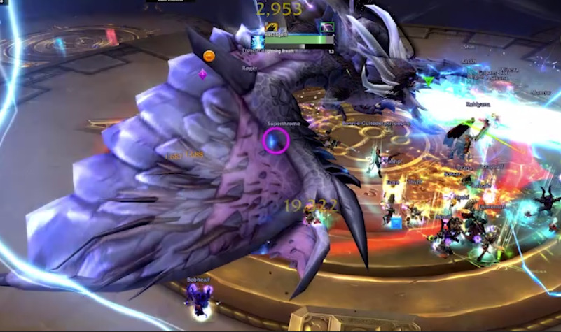 Dragonflight endgame: Avoid the Lightning Breath attack from Raszageth, lest you get killed instantly.