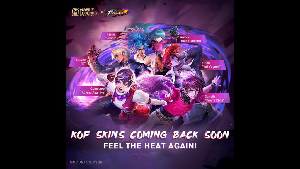 MLBB x KOF event skins in 2023