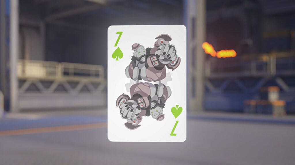 The Seven of Spades spray in Overwatch 2 