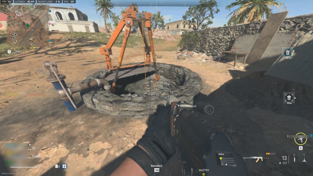 The well that you can go down to get into the Smuggling Tunnels in DMZ. Photo via Call of Duty.