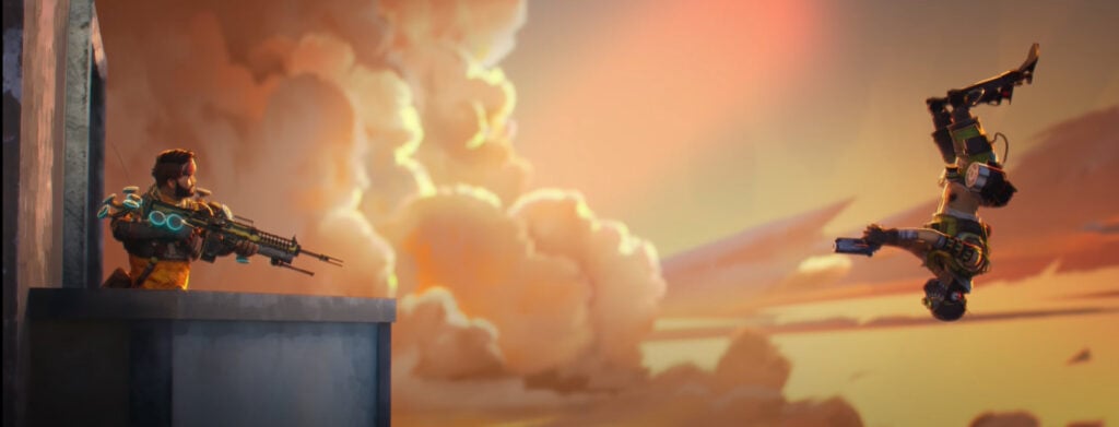 Screenshot from Relevry Trailer, Octane shooting Mirage