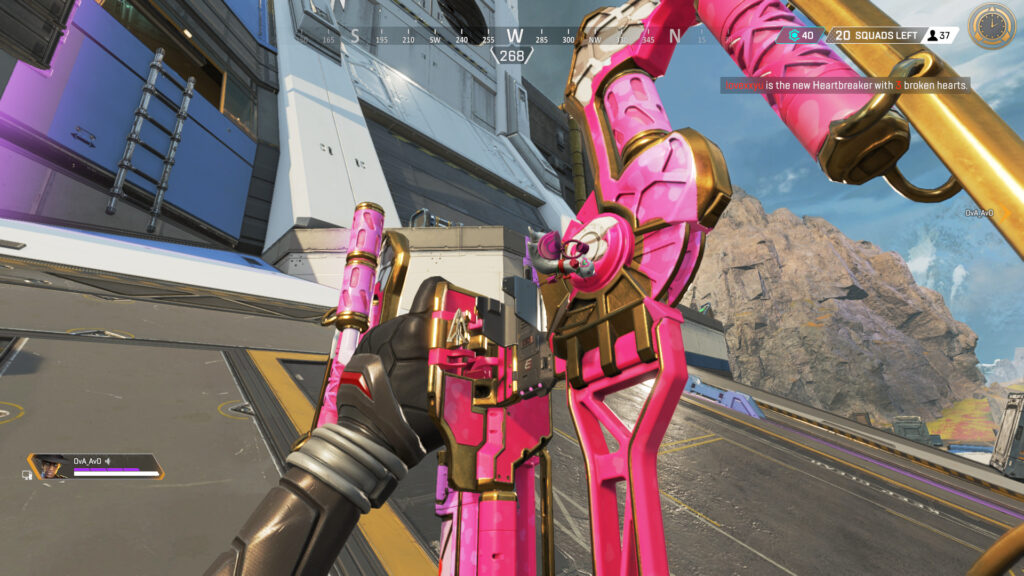 The Bocek receives a makeover in the Date Night LTM in Apex Legends, with a unique pink skin and the ability to heal your teammate.