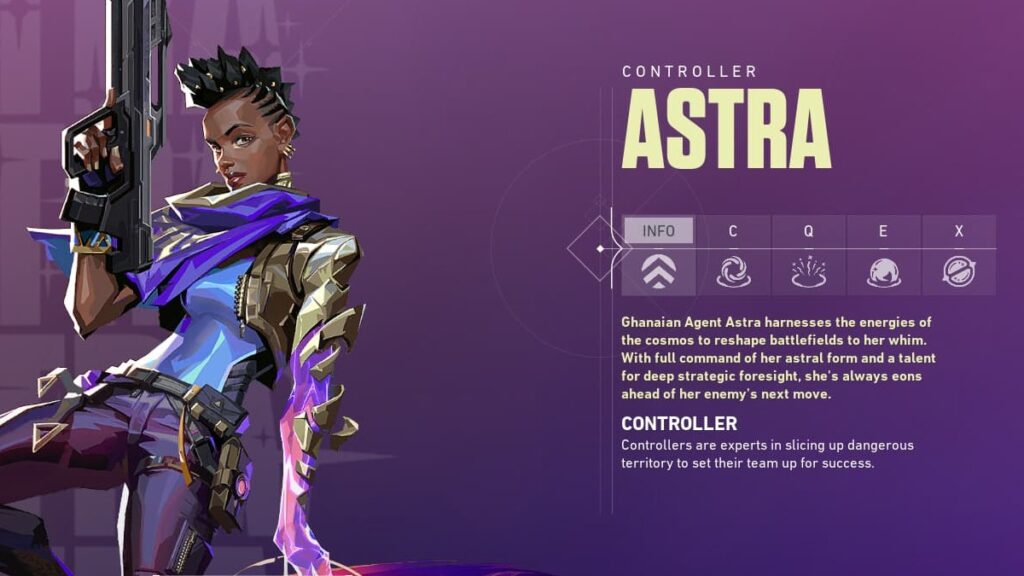 An overview of Astra in VALORANT.