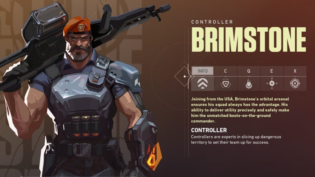 An overview of Brimstone in VALORANT.