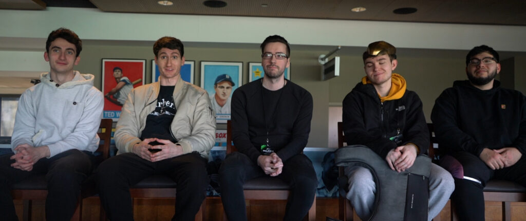 Left to right: Ghosty, FeLo, coach Nagafen, 2ReaL and Ulisses. Photo via Ant Stonelake.