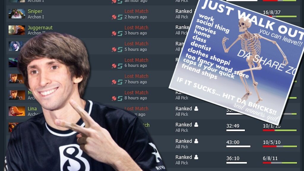 Dendi offers wholesome advice in response to viral Dota 2 Reddit post