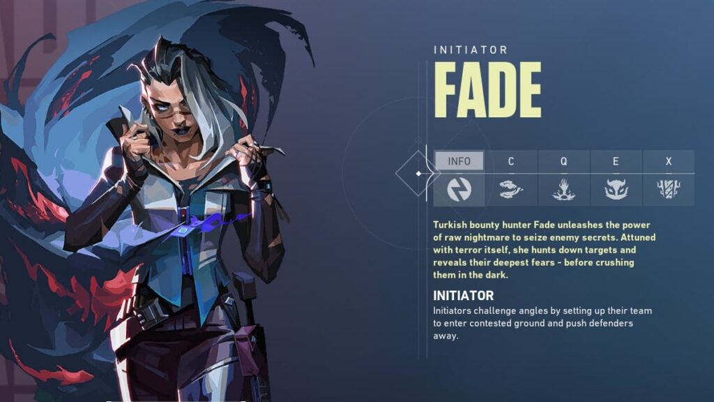 An overview of Fade in VALORANT.