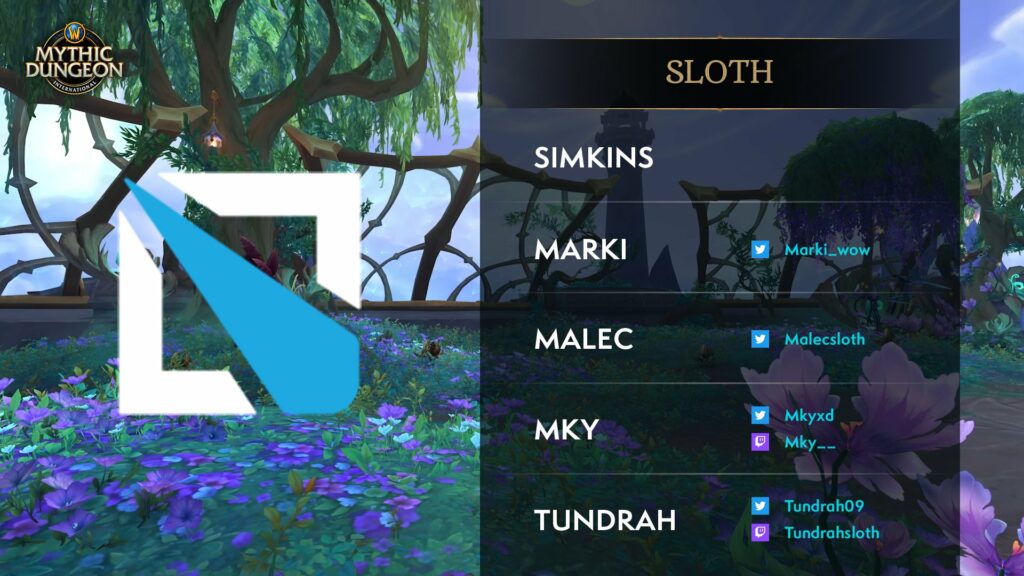 Sloth players in WoW MDI 2023 Dragonflight Group A