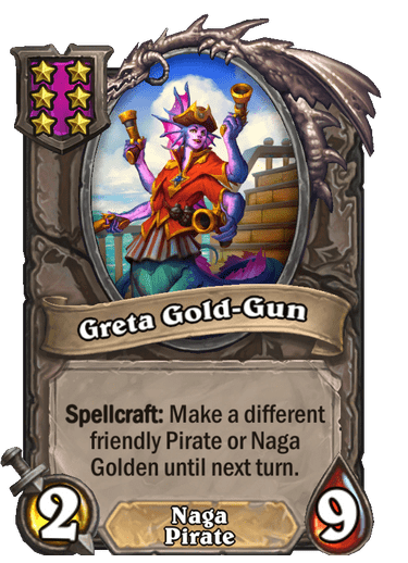 Greta Gold-Gun can support some plays.