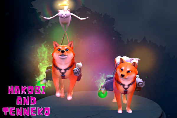 Hakobi and Tenneko - Cute Dota 2 courier