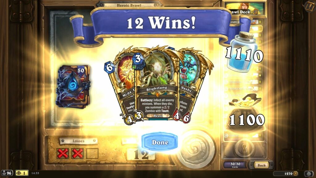 Five 12-win Heroic Brawl decks!