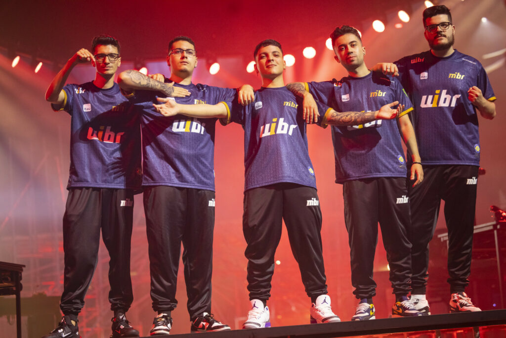 MIBR VALORANT team on the VCT Sao Paolo stage