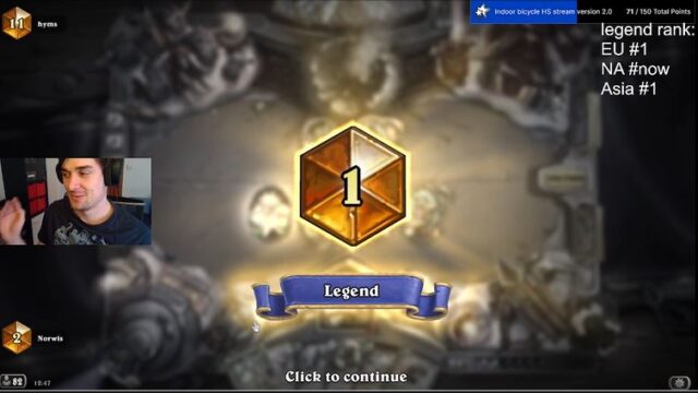 Norwis hits #1 Legend in every Hearthstone server! "The best players have already left the game"