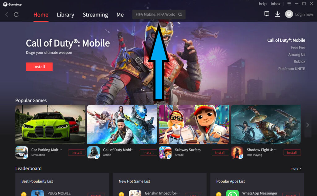 CoD Mobile on PC with Gameloop