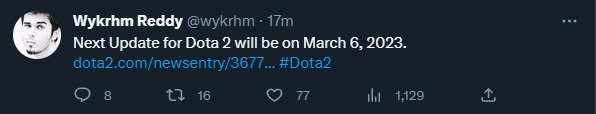 Dota 2’s highly anticipated next patch, notionally the 7.33 update, will be unveiled on March 6, following the Lima Major.