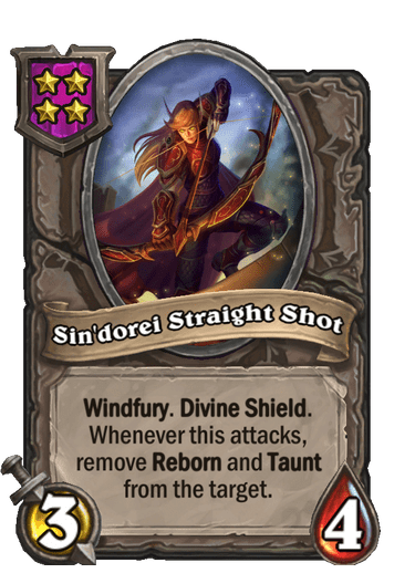 Sin'dorei Straight Shot counters Sinrunner Blanchy and other Reborns.