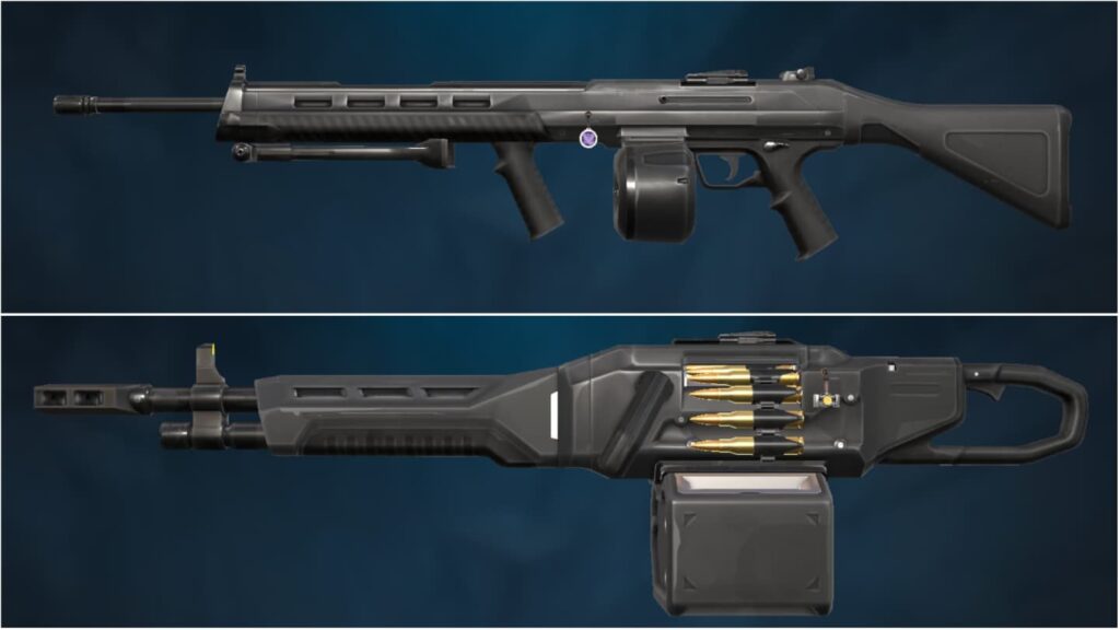 The standard skin for the Ares and Odin in VALORANT.