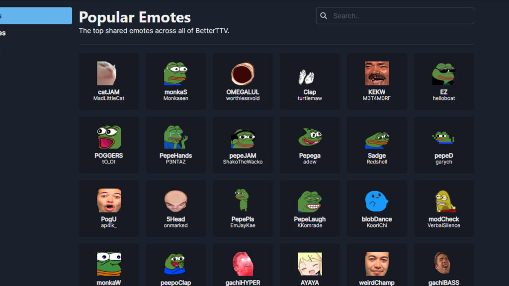 MonkaS is one of the most popular emotes on BTTV (Image via BetterTTV)