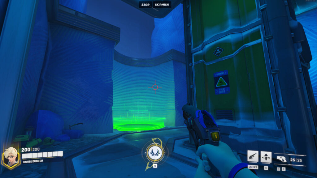Need an escape? The indoor part of the Overwatch 2 Antarctic Peninsula map offers an elevator and Mega Health Pack.