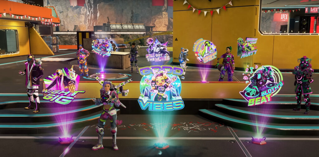 Season 16 battle pass holosprays with new Legend skins