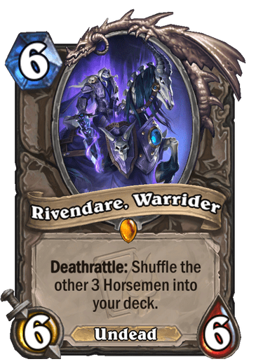 Rivendare, Warrider Hearthstone Miniset Return to Naxxramas legendary