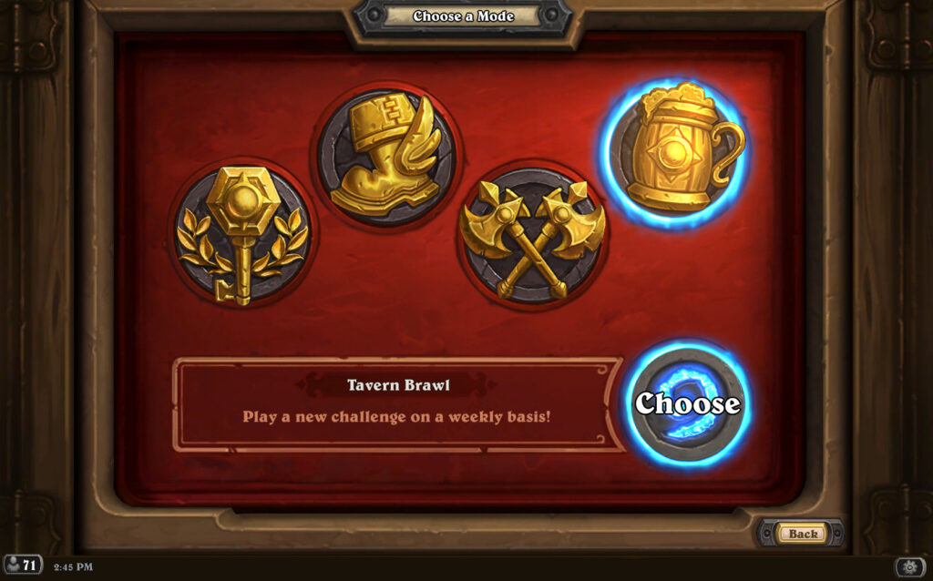 Hearthstone Tavern Brawl location