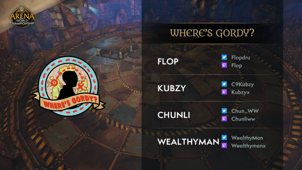 Where's Gordy players at the World of Warcraft Arena World Championship Cup 4 