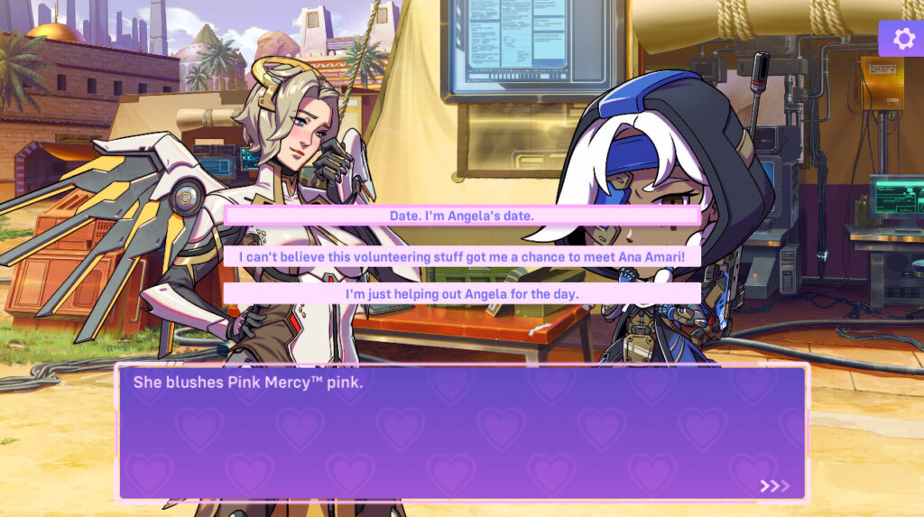 Overwatch 2 dating sim Mercy path