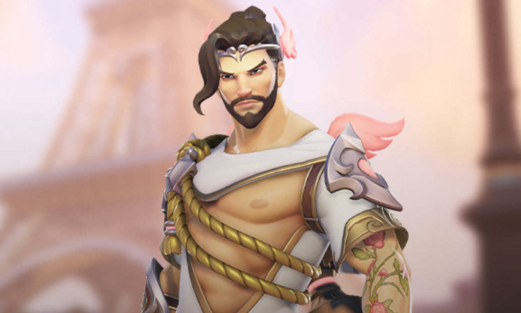 The legendary Cupid Hanzo skin in Overwatch 2