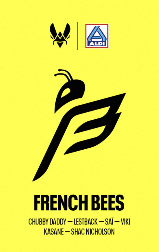 Aldi as a major partner to the French Bees - image via Team Vitality