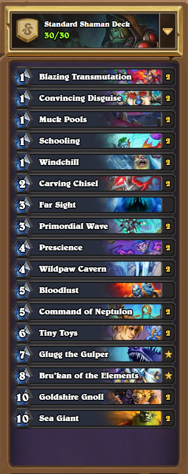 Evolve Shaman deck in Standard