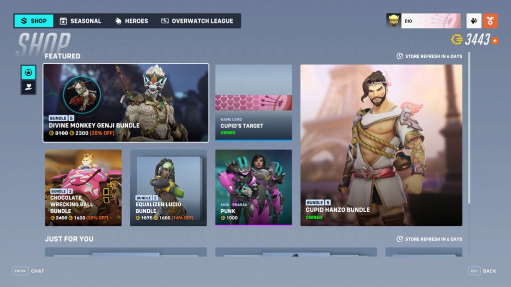 Overwatch 2 Monkey Genji bundle