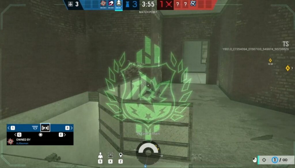 The notification in-game when the Kludge drone finishes hacking an enemy device.