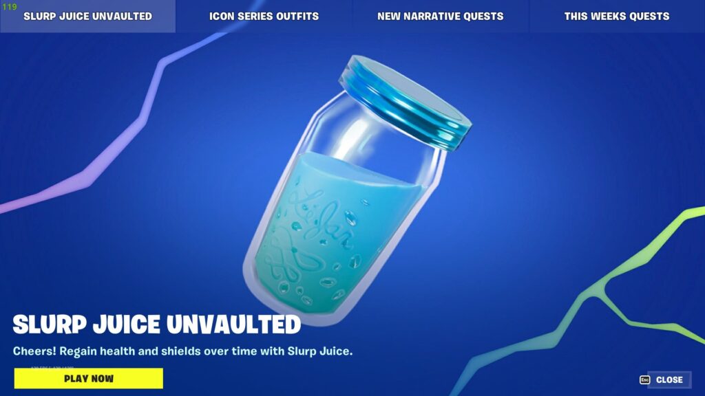 Slurp Juice returns to Fortnite; An item that hasn’t been in-game since Chapter 1