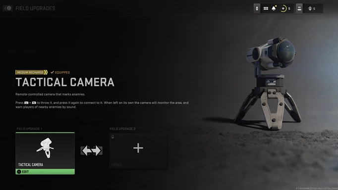 Tactical camera field upgrade in Modern Warfare 2. Photo via Call of Duty.