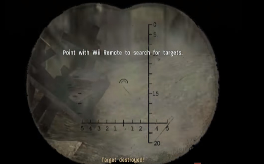  Players had to aim with the Wii Remote in Call of Duty 3. Photo via Call of Duty.