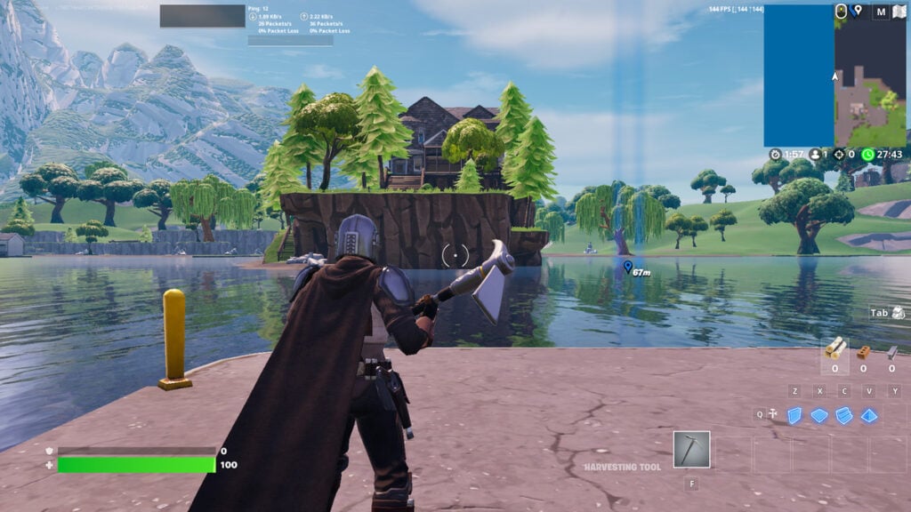 OG Loot Lake in the Fortnite Creative 2.0 map