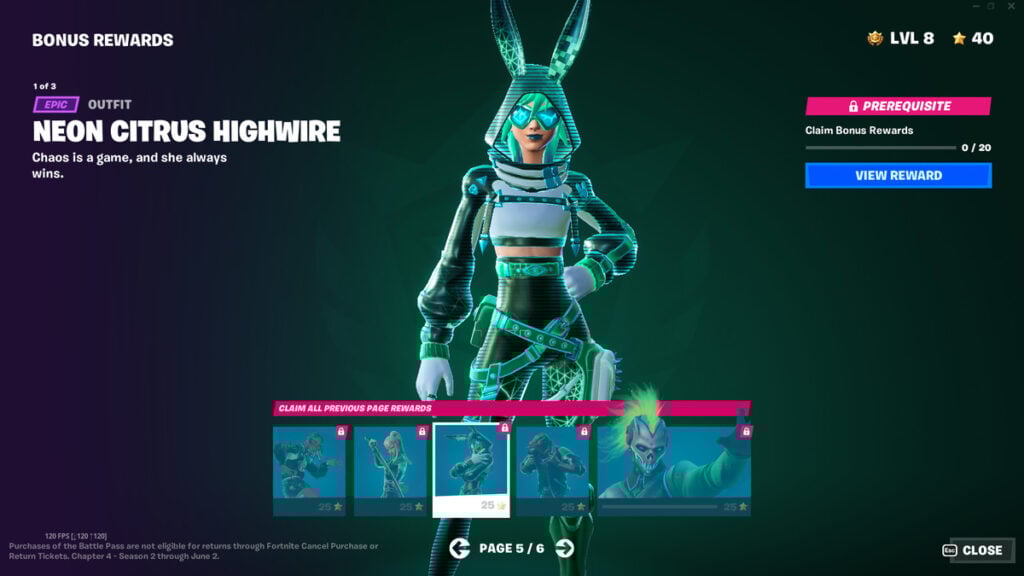 Fortnite Super Styles: Neon Citrus