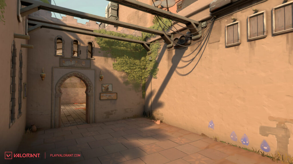 The before look of the A Bath Attacker side entrance.