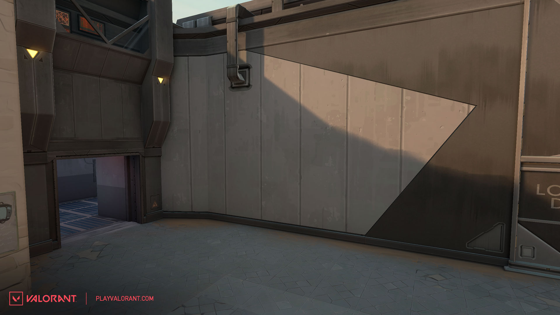 A look at the A Site back wall change coming with VALORANT patch 6.07.