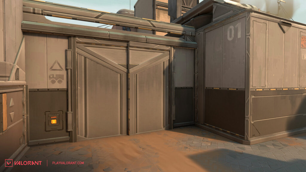 The before look of A Site's wall near Tower.